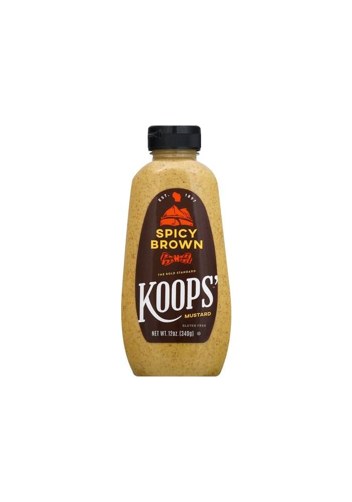 Koops' Spicy Brown Mustard - Spicy Mustard, Gluten-Free, Kosher, Made in USA, From Quality Mustard Seeds, Delicious and Bold Flavor - 12 Oz, Pack of 1 - Image 4